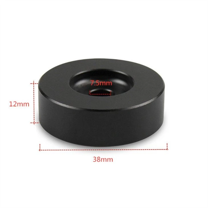 Record Turntable Adapter 45 RPM Aluminum Silver For 7 Vinyl Technics