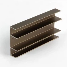 Perfil d'extrusió d'espiga en slot en alumini anoditzant en negre de plata 4080